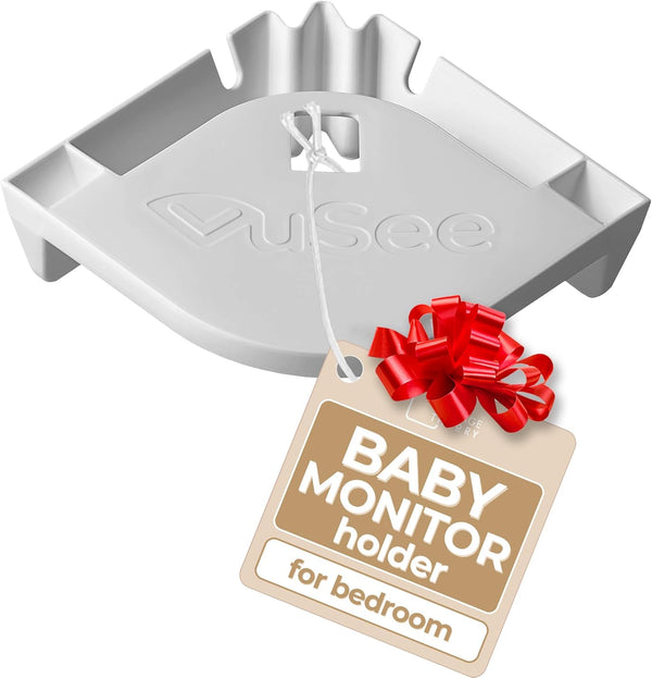Baby Monitor Mount Corner - Safely Hold Monitors or Indoor Cameras - Compatible with Most Brands - 1 Pack