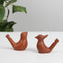 KVMORZE 2Pcs Bird Water Whistles, Funny Ceramic Water Whistles, Warbler BirdWhistles Noise Makers, Purple Clay Pottery