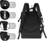Hsnar Backpack Christmas Trees Snow Waterproof Diaper Bag Large Capacity Baby Bag with Stroller Straps, Multi-Pocket