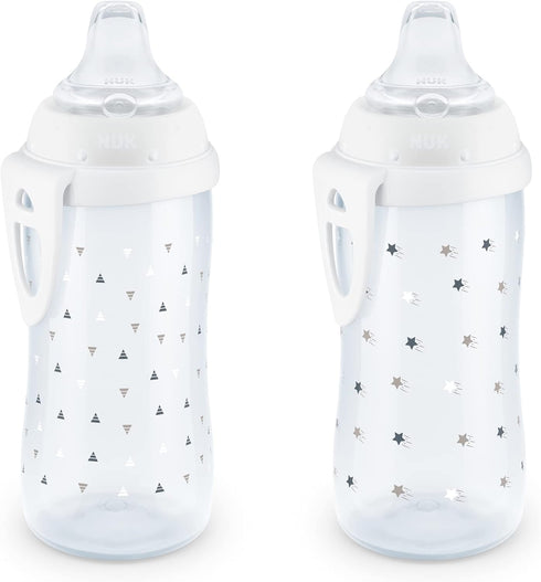 NUK Active Sippy Cup, 10 oz, 2 Pack, 12+ Months, Timeless Collection,
