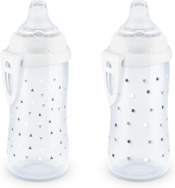 NUK Active Sippy Cup, 10 oz, 2 Pack, 12+ Months, Timeless Collection,