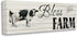 Stupell Industries Bless This Farm Sentiment Traditional Dairy Cow