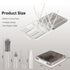 Brush,6 1 Set Baby Bottle in Bottle Cleaner with Extendable Silicone Bottle Brush,Drying Rack,Nipple & Straw