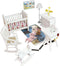 iLAND Miniature Dollhouse Furniture and Accessories, 1/12 Scale Nursery Furniture, Lovely 14pcs