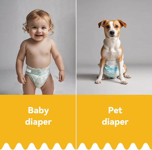 kikoie 2M Hook and Loop Tape for Diaper, Super Soft Hooks Tape with Adhesive, DIY Baby pet Diaper Tape Extender, Infant