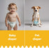 kikoie 2M Hook and Loop Tape for Diaper, Super Soft Hooks Tape with Adhesive, DIY Baby pet Diaper Tape Extender, Infant