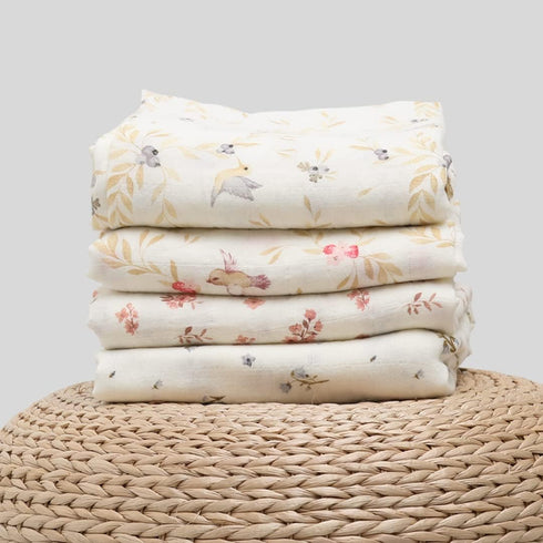 Set Ladore Baby Gifts Swaddle Blanket & Cloth (Florel/Boys)