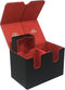AEGIS GUARDIAN Card Deck Box with Dice Tray, Holds 150+ Sleeved Cards, Red Inner PU Leather