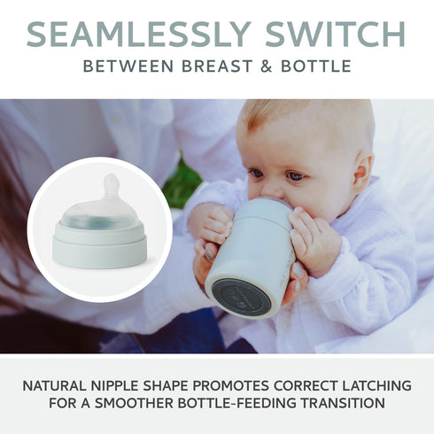 Set 2 (6+ Pack MILK & WATER Anti-Colic Nipples, of - Fast Flow Months) Super Latch Nipple - Mimics Natural Feeding