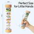 8 Inch Rainmaker Rain Stick Musical Instrument for Babies, Toddlers and Kids, Rainfall Rattle Tube Rainstick Shaker Toy