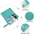 Haskirky 2 Soft Turquoise Pcs Cloth Diaper Wet Dry Bags,Waterproof and Washable Bag for Travel Reusable Wet Bag