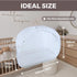 Wonder Space Elegant Baby Crib Net Tent - Minimalist Lace Design - Durable & Breathable Mesh to Keep Baby in & Stop