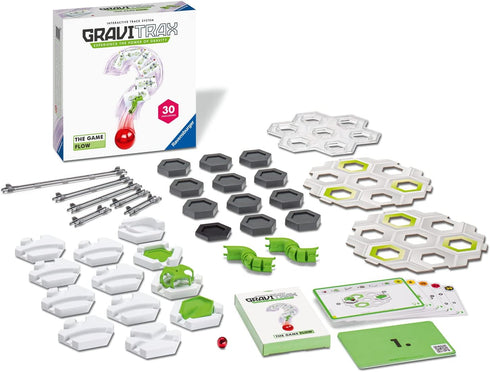 8 Ravensburger GraviTrax The Game - Flow - Marble Challenge Logic Brain Games and STEM Toys for Kids Age Years Up