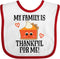 inktastic Thanksgiving Outfit - Thankful Family Baby Bib
