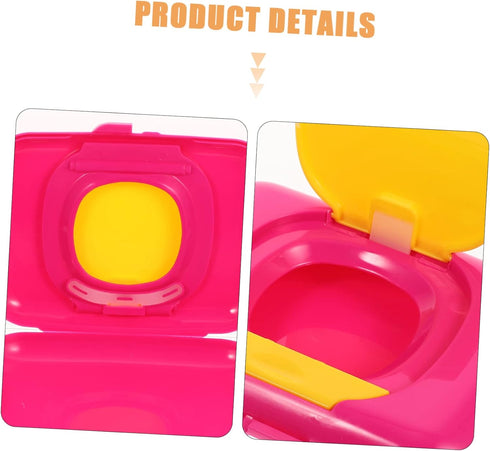 Wipe Box Refillable Dispenser Babywipes Tissue Reusable Wipe Container Hard Hat On- The- Go Wipes Dispenser Baby