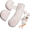 Oskeray Pregnancy Maternity Pillow for Sleeping, Support for HIPS, Backs, Legs, with Detachable