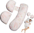 Oskeray Pregnancy Maternity Pillow for Sleeping, Support for HIPS, Backs, Legs, with Detachable