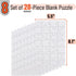 Mr. Pen- Blank Puzzle, 8 Pack, 28 Pieces/Pack, 5.5 x 8.1 Inches, White, Blank Puzzles to Draw on, White Puzzle, All White Puzzle, Blank Puzzle Pieces to Write on, Blank Jigsaw Puzzle Pieces
