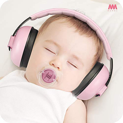 Mumba Baby Earmuffs Noise Cancelling Headphones for Babies and Toddlers - Ages 3-24+ Months