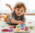 Pinkiwine Unicorn Wooden Peg Puzzles Montessori Educational Toys for Kids Toddlers Easter Basket Stuffers Gifts Unicorn