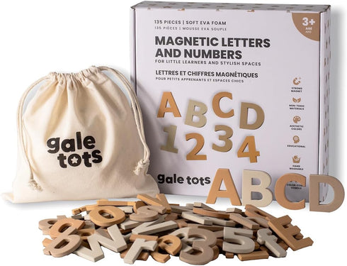 Magnetic Letters and Numbers Set for Kids 135 PCS Alphabet Magnets for