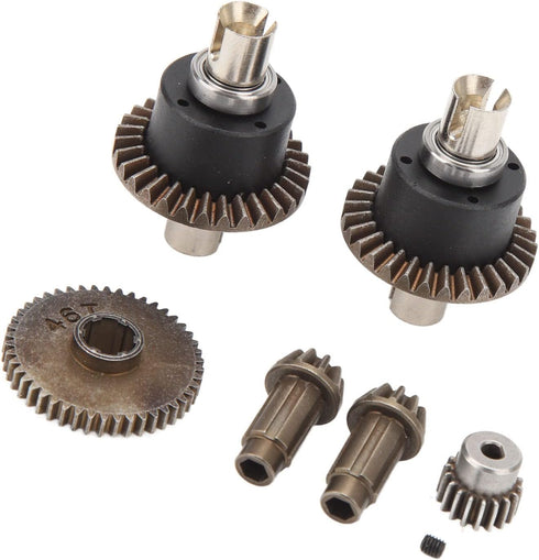 RC Car Motor Gear Kit, Differential Drive Assembly for 16101 16102 16103 16201pro 1/16 RC Car