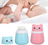 Entatial 2 Body Powder Container, Fine Powder Cartoon Bear Powder Puff Box Pcs No Irritation Durable for Adult