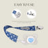 Set 6 Set, Dodo Babies Pacifier Clip & Teether Toy - Universal Pacifier Holder Loop - Silicone Teethers for Baby