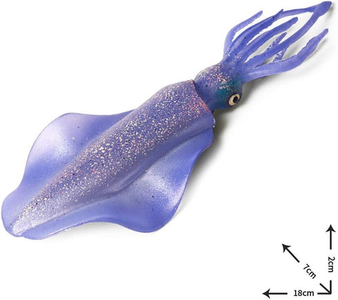 Realistic Reef Squid Model Toys, Simulated Sea Life Animals Figurine Collection for Science Educational Props