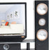 Playset 11.5-12 inches Set) E-TING Miniature Dollhouse Furniture Accessories for Dolls (Hi-Fi TV Cabinet