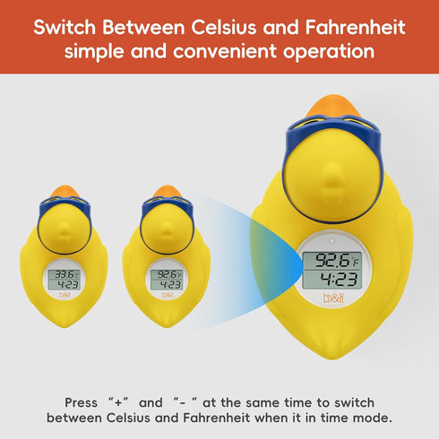 b&h Baby Bath Thermometer, The Infant Bath Floating Toy Safety Temperature Water Thermometer, Baby Bath Essentials