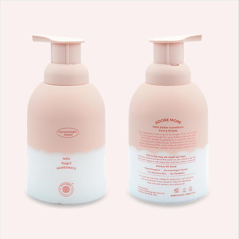100% 13,52 OZ Packs Babyology All Natural Baby Wash and Shampoo - Edible Ingredients - with Organic Rose Water