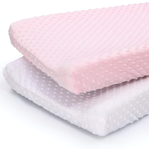 The Peanutshell Baby Girl Changing Pad Covers Set of 2 - Ultra