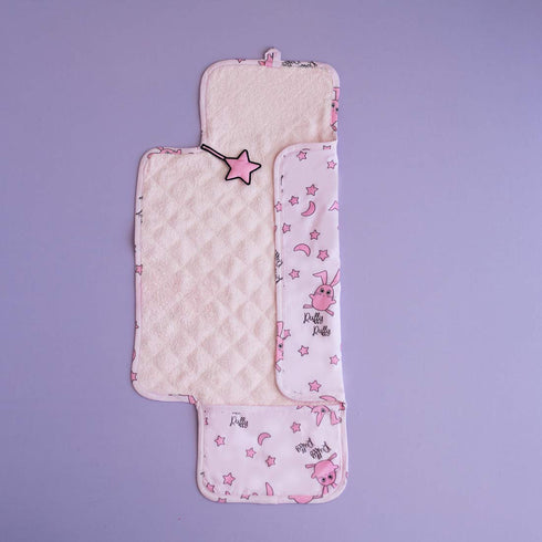 Milk&Moo Baby Changing Pad, Waterproof Portable Changing Pad Clutch, Foldable Ultra Soft Diaper Mat, Lightweight Design