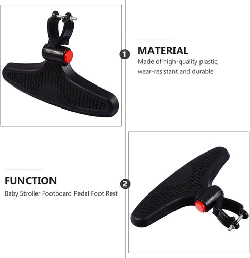 Totority Children's Stroller Accessories, Pushchair Baby Pram Footrest, Stroller Leg Rest Buggy Foot Cushion