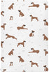 Crib Sheets for Boys Girl Boxer Dog Breathable Mini Crib Mattress Sheets