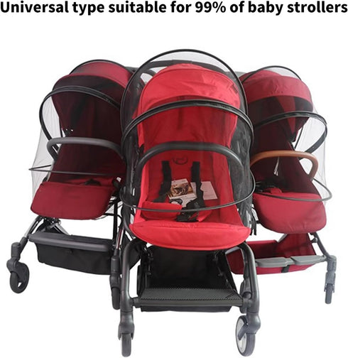 jiahesuw Strollers Net Breathable Full Coverage Baby Net for Baby Carriers Pushchair Pram Pushchair Canopy