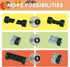 Sets, 224pcs MALEKO Wheels and Axles Car Parts and Pieces Tires Accessories Building, Construction Bulk Bricks