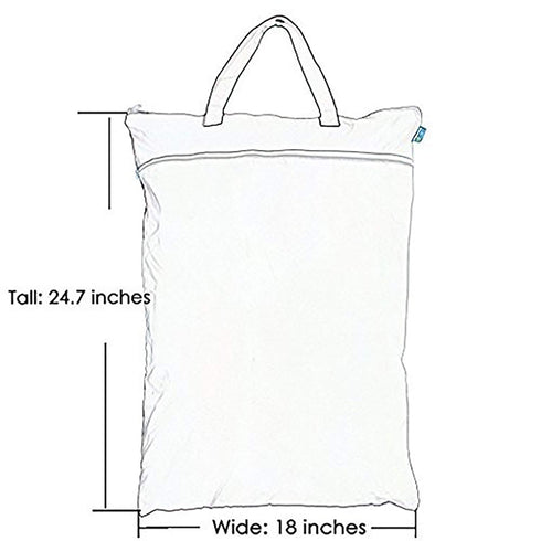 Teamoy Travel Hanging Wet Dry Bag - 24.7 x 18 inches for Cloth Diapers Organizer Tote Bag