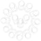 Patelai 15 Pieces Soft Silicone Baby Pacifier Clips Holders Silicone Adapter Rings