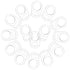 Patelai 15 Pieces Soft Silicone Baby Pacifier Clips Holders Silicone Adapter Rings
