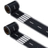 Black Track Tape, Toy Car Tape for Kids, Race Cars Decorations for Birthday Party (2 Rolls, 2.4" x 33')