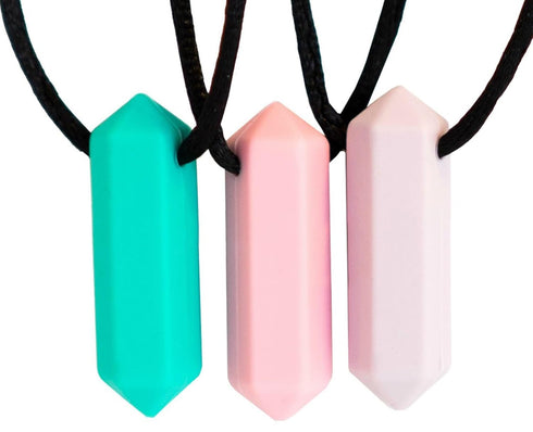 Tilcare Chew Chew Sensory Necklace, Perfectly Textured Silicone Chew Necklaces for Kids or Adults