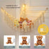 Hammock 75LEDs, 55in Hammock, Hammock Stuffed Animal with Extra Large Toy Storage Macrame Hanging Toy Net for Kids