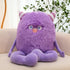 Cute Monster Plush Toy,12.6''Soft Monster Stuffed Animal Plush Pillow,Birthday Halloween Christmas Plush Gifts for Kids Boys Girls (Purple)