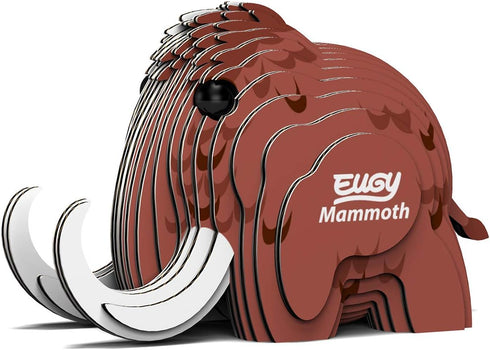 Eugy Mammoth 3D Puzzle, 22 Piece Eco-Friendly Educational Toy for Boys, Girls & Kids Ages 6+