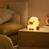 Lustrinex 3-Level Dimmable Cattle Night Light for Kids, Squishy Silicone Touch Control Cute Nightlight with Timer