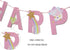 Unicorn Birthday Banner, Rainbow Unicorn Bunting, Pre-Assembled Party Decorations and Supplies