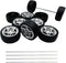 URIMPAVIDO 10PCS Toy Car Wheel 48mm Toy Car Rubber Tire Wheels with 5PCS