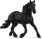 Schleich HORSE CLUB - 6" Frisian Stallion - Hand-Painted Collectable, Realistic Toy